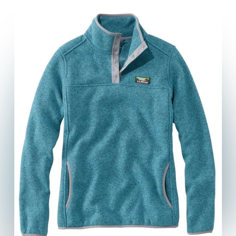 Women's L.L.Bean Sweater Fleece Pullover in Evening Blue